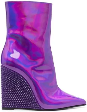 Le Silla Kira 110 mm ankle boot Purple