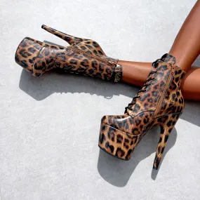 Leopard Ankle Boot - 7 INCH