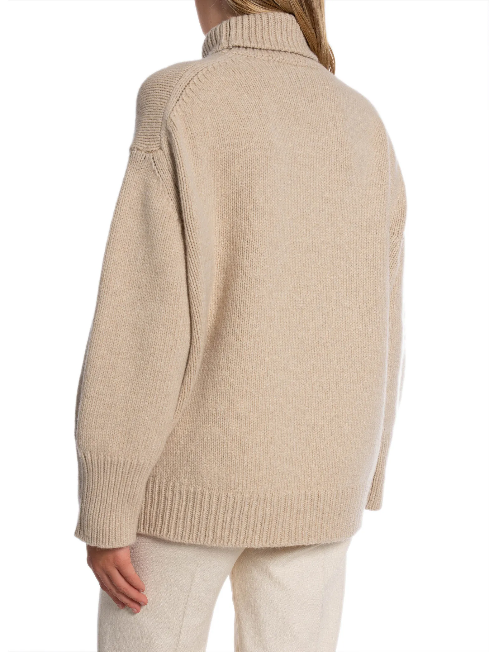 LEVETE ROOM SWEATER PERLE PLAZA SAND