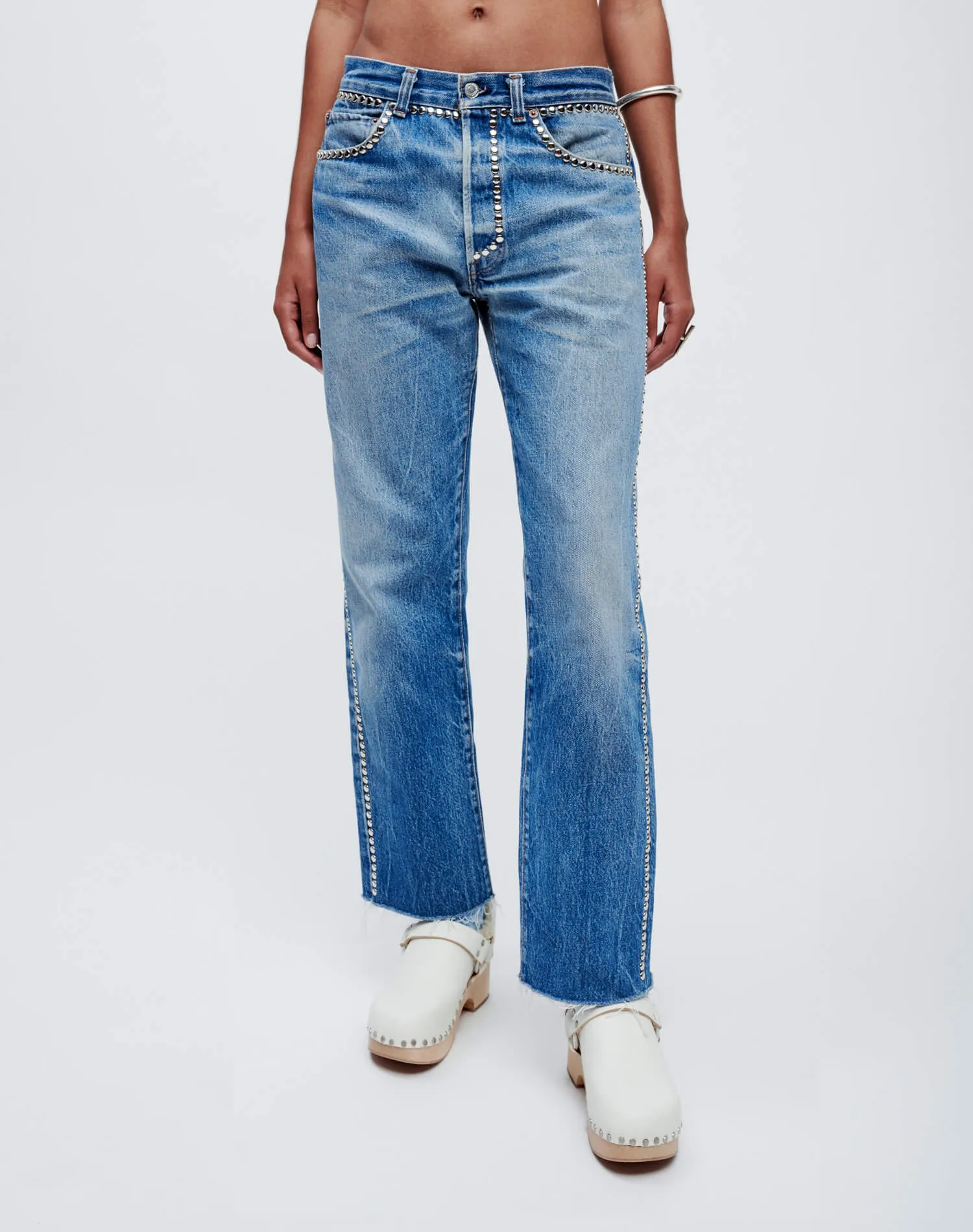 Levi's Studded Boyfriend Jean - Indigo