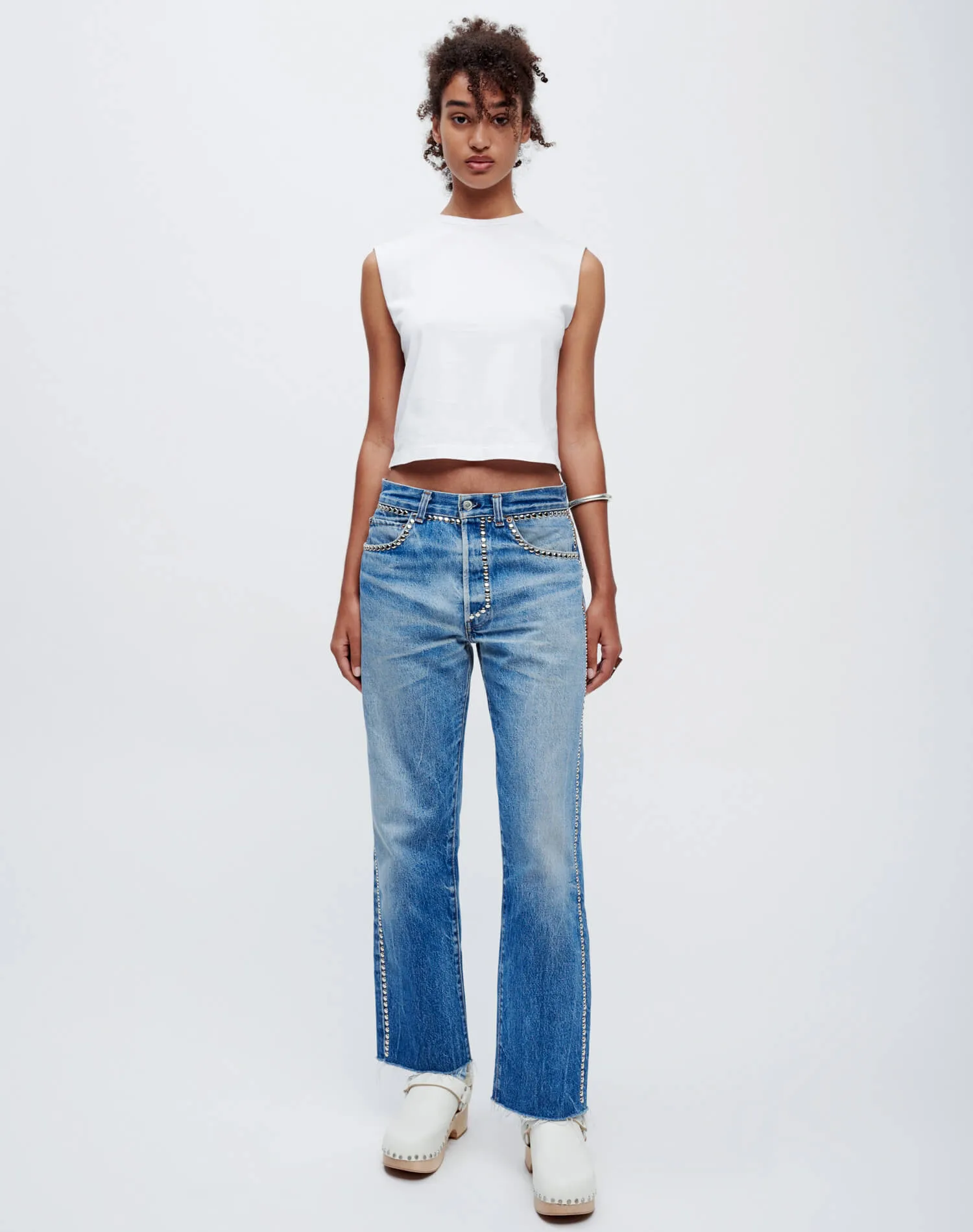 Levi's Studded Boyfriend Jean - Indigo