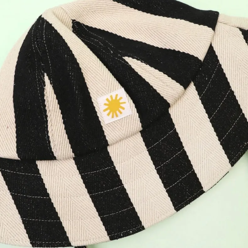 L.F.Markey Lyon Sun Hat (Black Stripe)