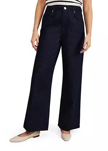 Liana Dark Wash Wide Leg Jeans by Phase Eight | Look Again