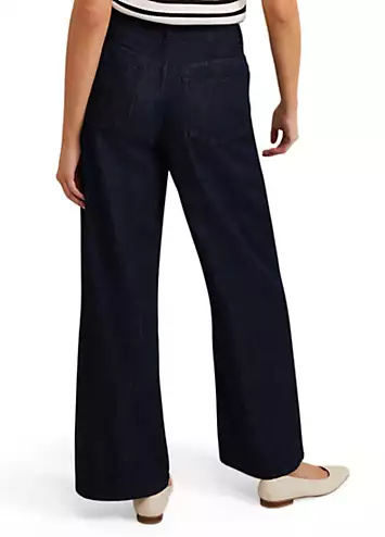 Liana Dark Wash Wide Leg Jeans by Phase Eight | Look Again