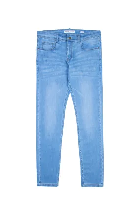 Light Blue Cotton Stretch Jeans