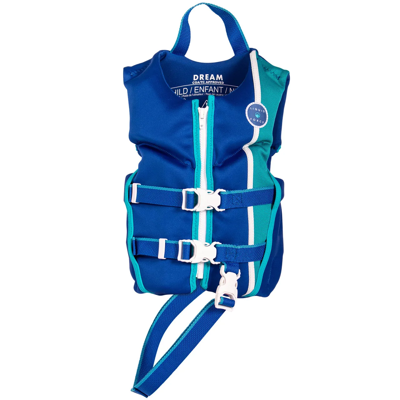 Liquid Force Dream (Navy/Aqua) Child CGA Life Jacket