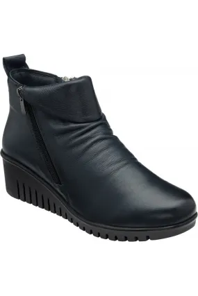 Lotus Cordelia boot in Navy Leather