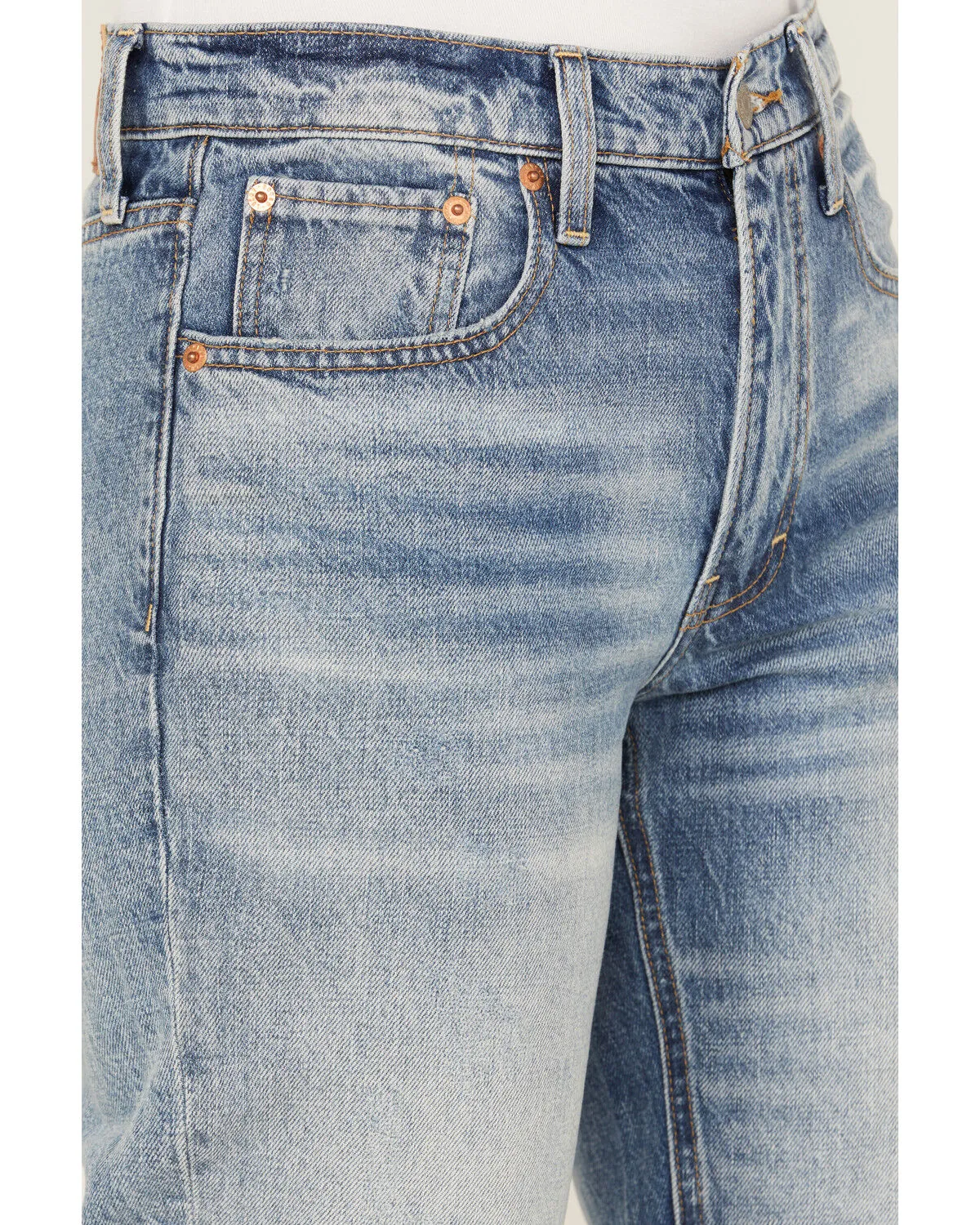 Lucky Brand Women's Medium Wash Mid Rise Boy Straight Jeans