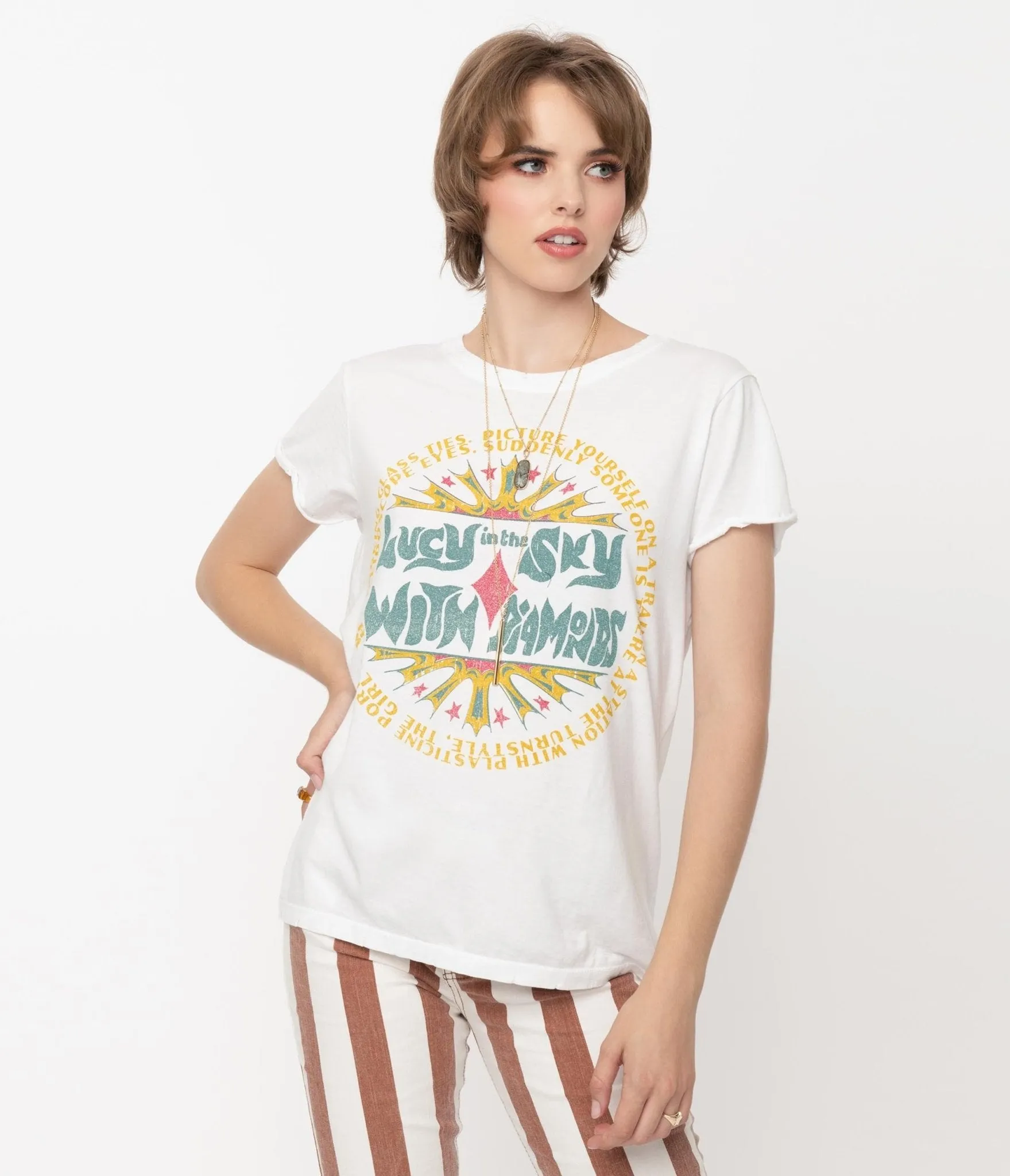 Lucy In The Sky With Diamonds Lyric Graphic Tee