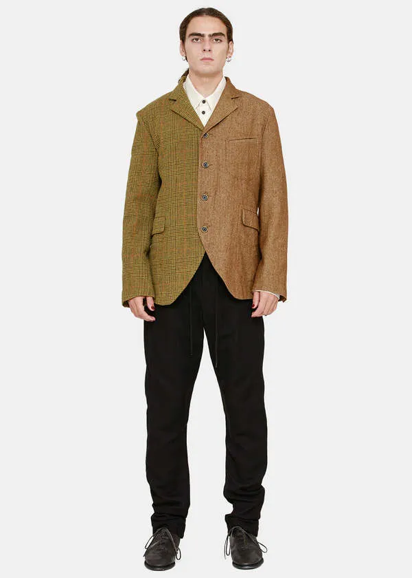 Mango & Brown Spliced Jaxon Jacket - Mango/Brown