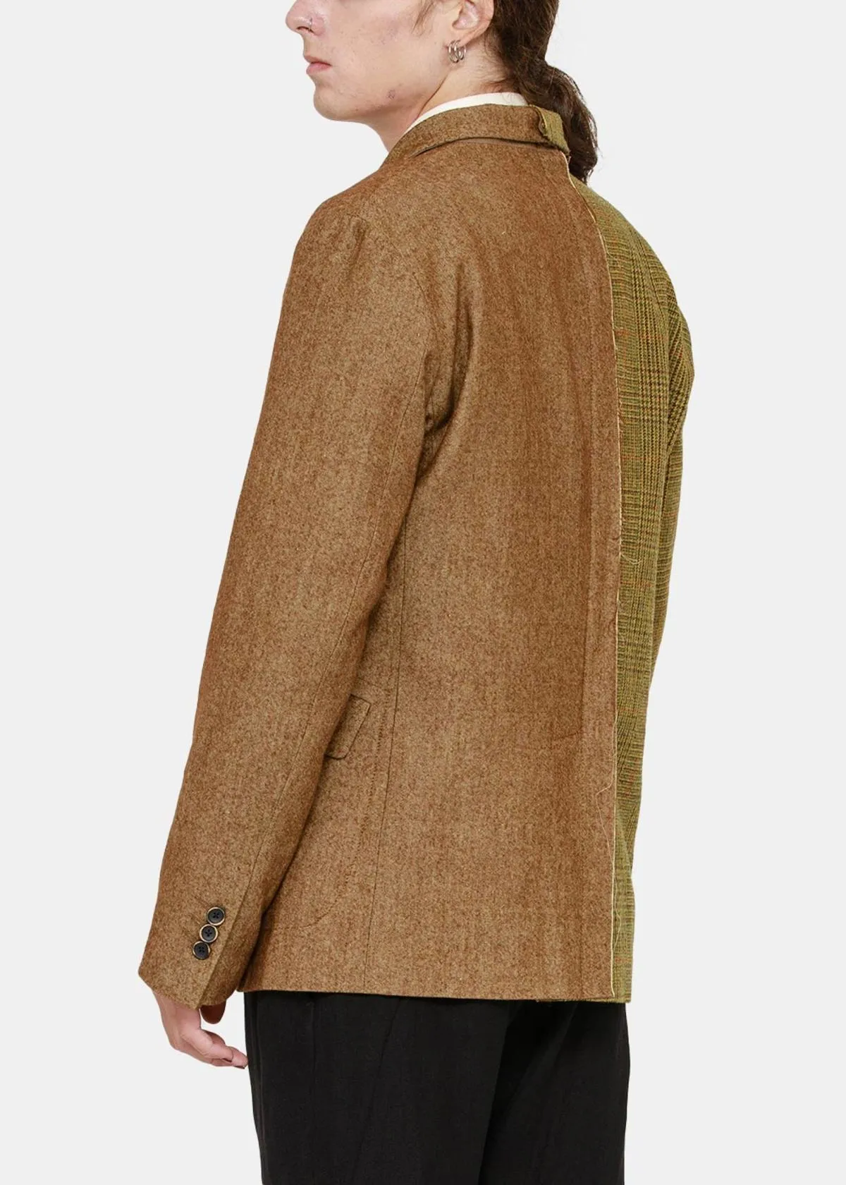 Mango & Brown Spliced Jaxon Jacket - Mango/Brown