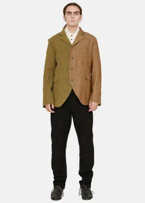 Mango & Brown Spliced Jaxon Jacket - Mango/Brown