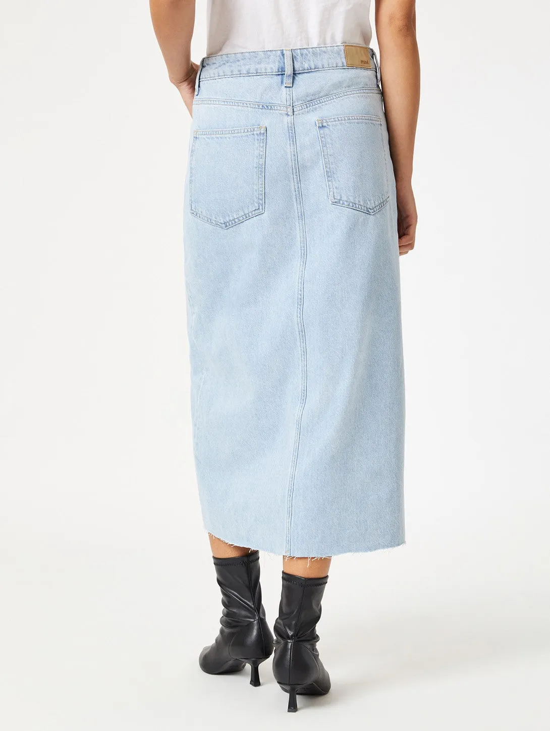 Marin Skirt - Bleached Denim