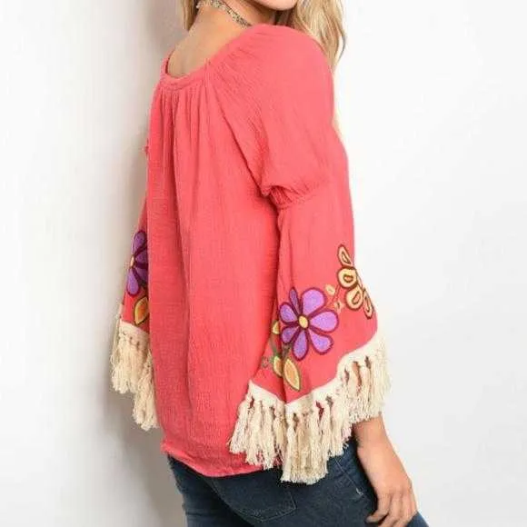 Meadow Embroidered Top