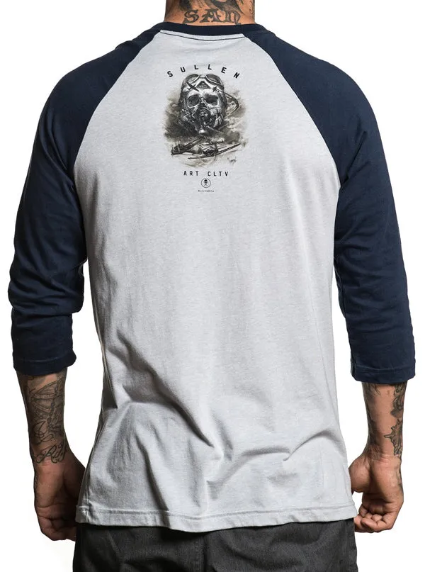 Men's Air Fight Raglan Tee (Grey/Obsidian)