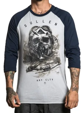 Men's Air Fight Raglan Tee (Grey/Obsidian)