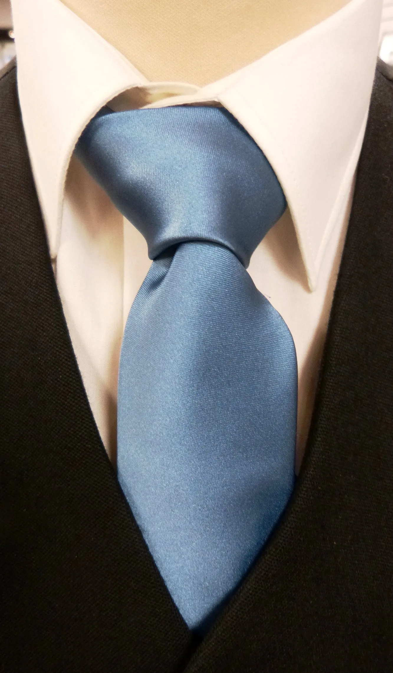 Mens airforce Blue Satin Tie