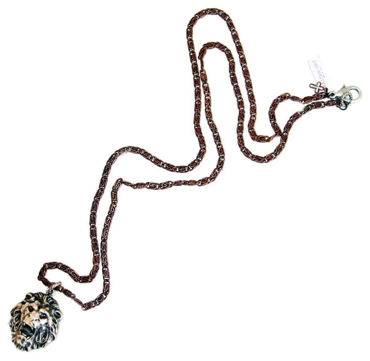 Mens lion chain necklace