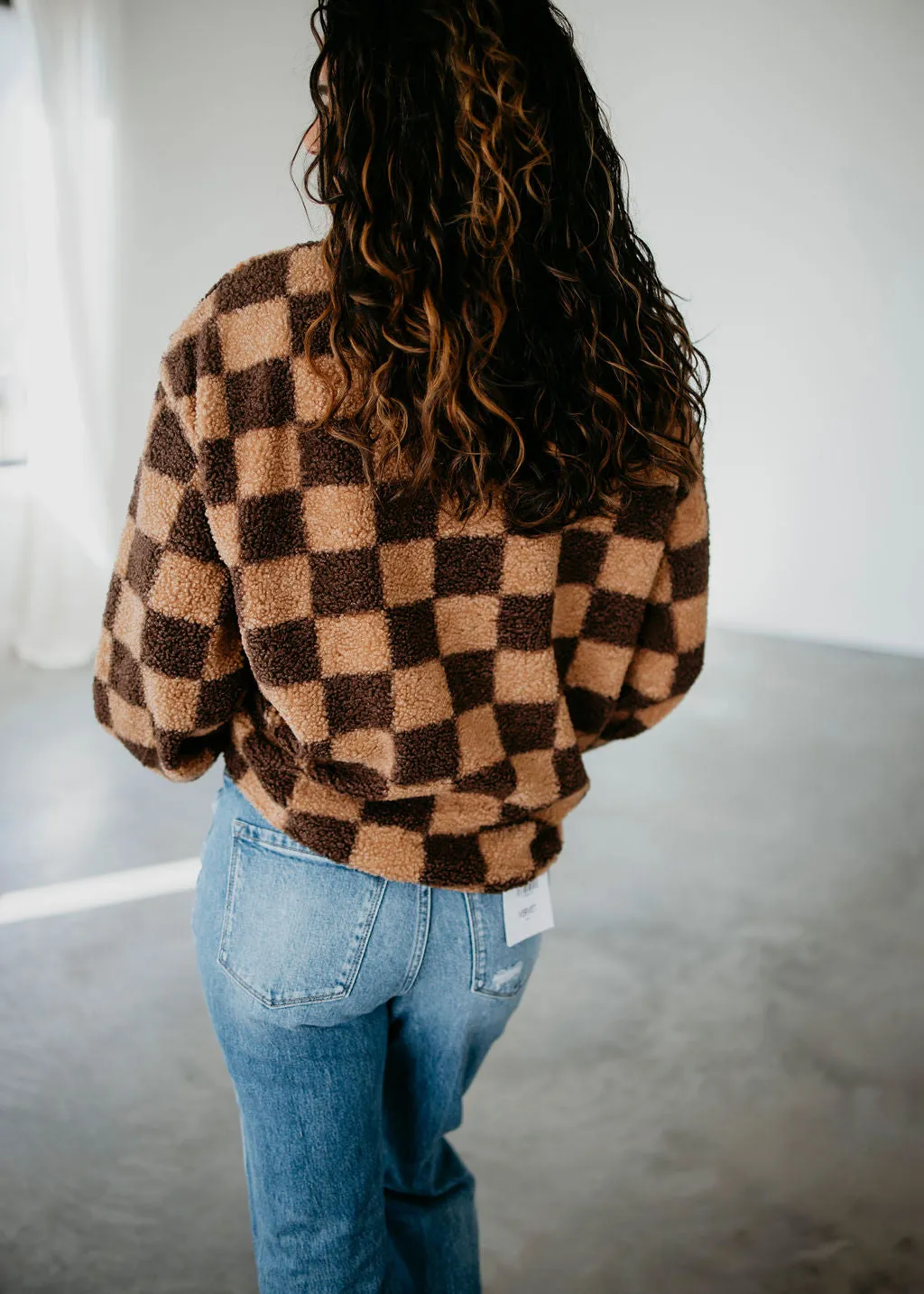 Mikail Checkered Fleece Jacket