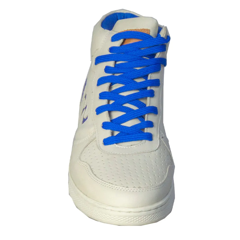 Movers by Sandro Moscoloni Leather Sneaker High Top Montes White / Royal