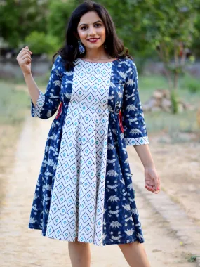 Nohra Indigo Dress