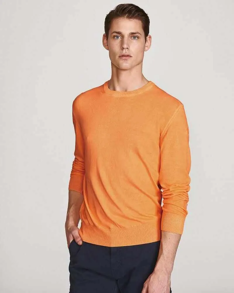 North Sails Pure Cotton Jumper Orange Fluo