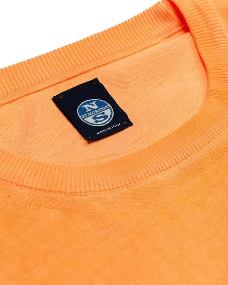 North Sails Pure Cotton Jumper Orange Fluo