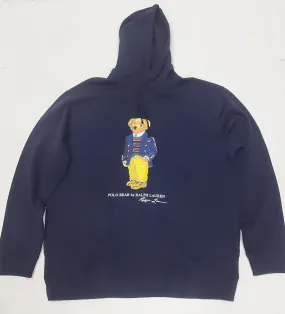 Nwt Polo Big & Tall Navy Bear Hoody