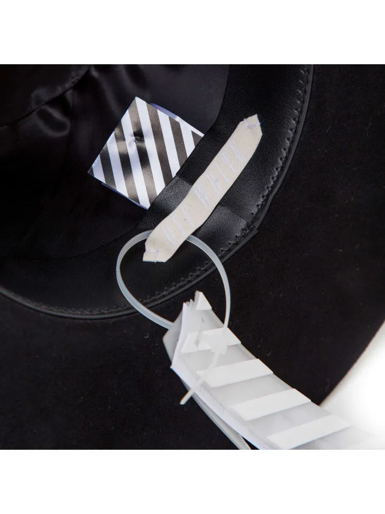 Off White Wide Brim Hat | Credomen