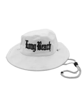 Old English Long Beach White Fishing Hat