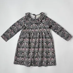 Olivier London Singing Bird Liberty Print Dress With Collar: 3-4 Years