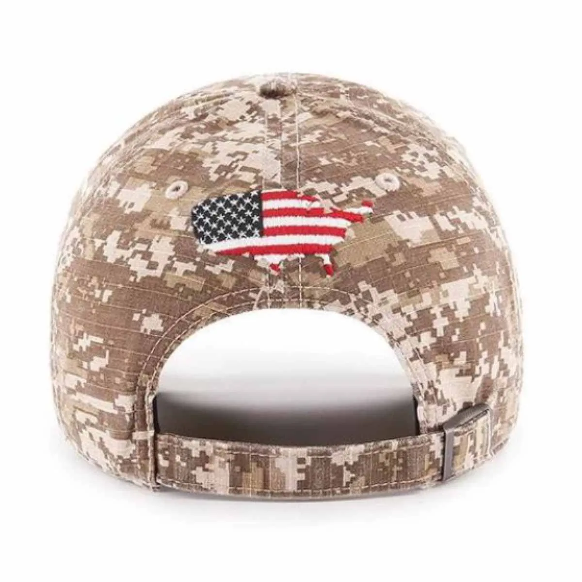 Operation Hat Trick OHT American Flag '47 Nilan Marpat Digital Camo Adj. Hat Cap