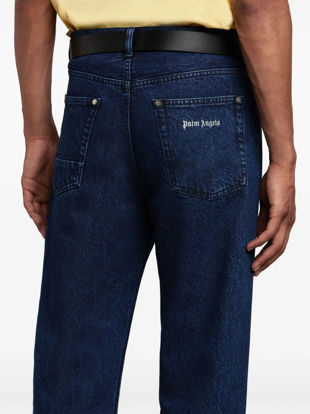 Palm Angels    Palm Angels Loose Fit Jeans With Logo