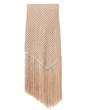 Pampas Leona Skirt Crochet Fringe Midi Skirt