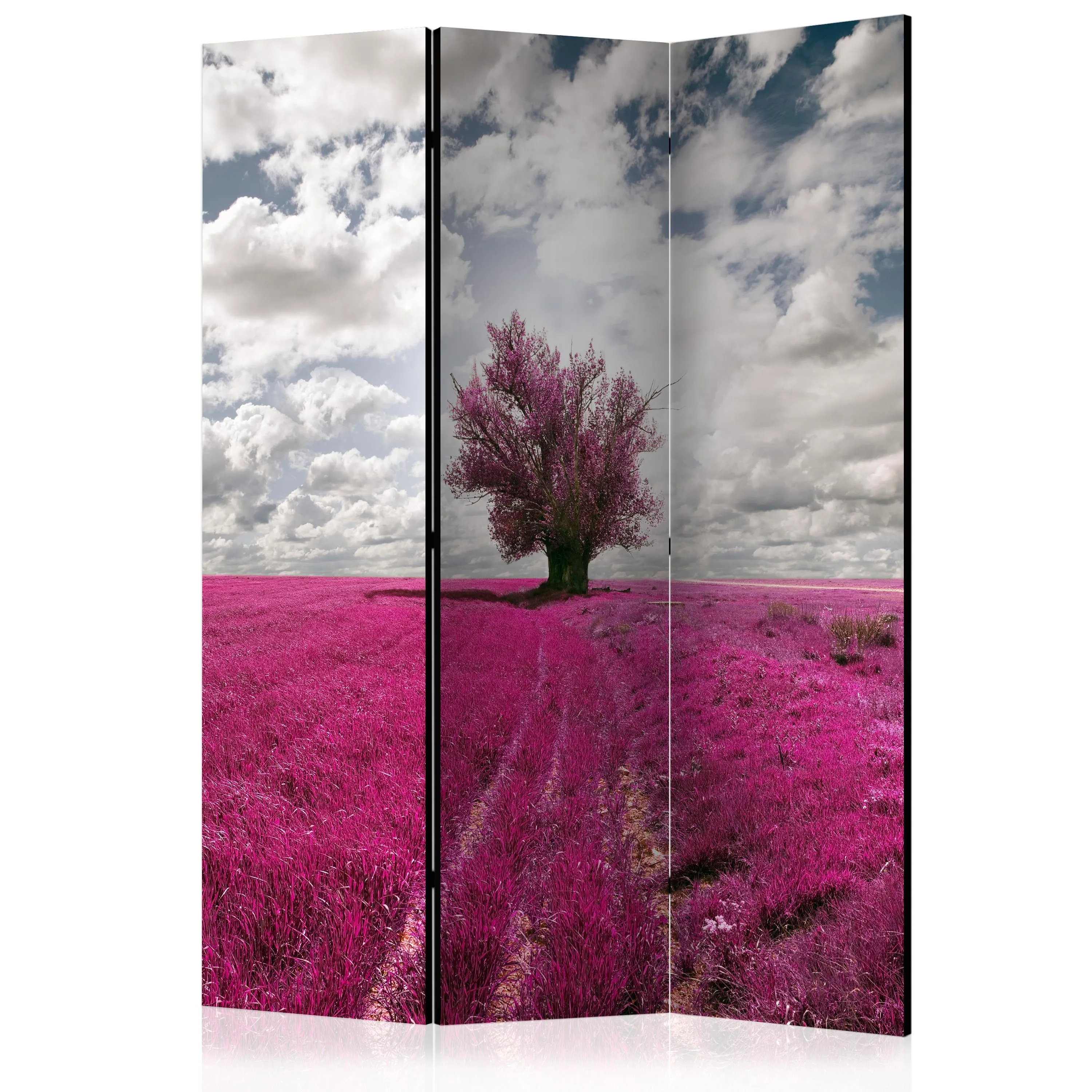 Paravento Magenta meadow [Room Dividers]