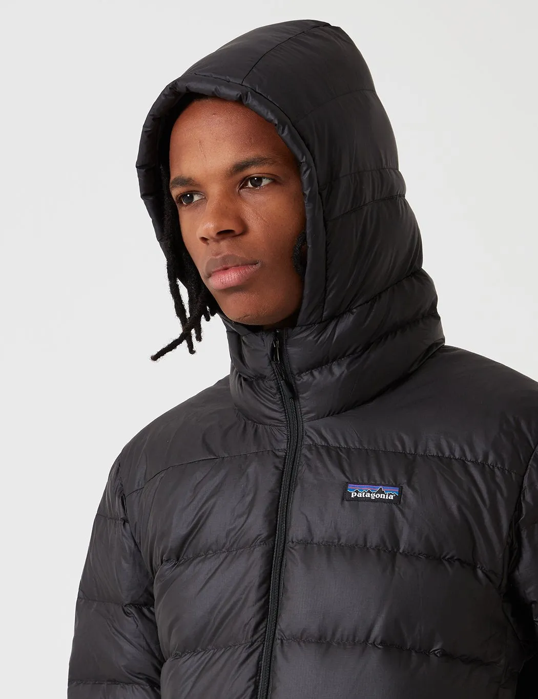 Patagonia Hi Loft Down Hooded Jacket - Black