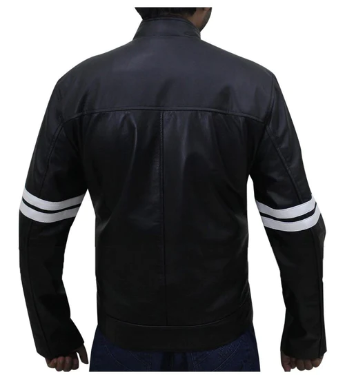 Paul Walker Black Biker Leather Jacket - Famous Jackets