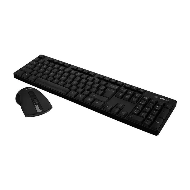 Philips Wireless Keyboard & Mouse Bundle 2.4 GHz Black