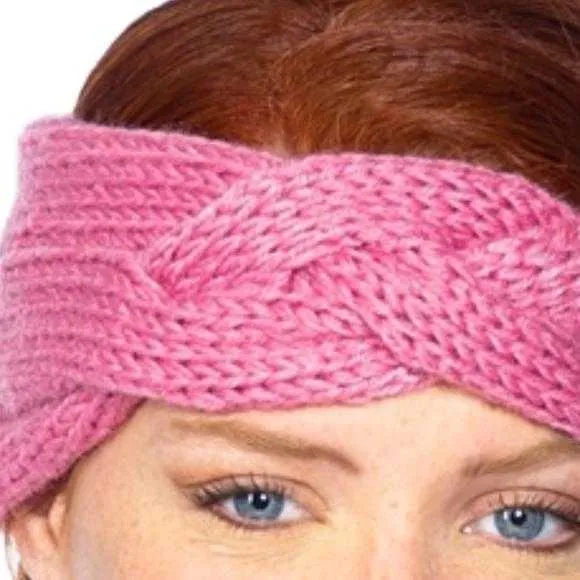 Pink Knit Headband