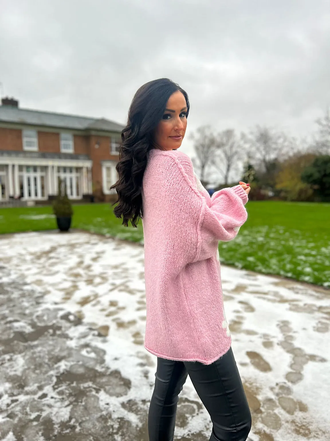 Pink Premium Daisy Knit Alex