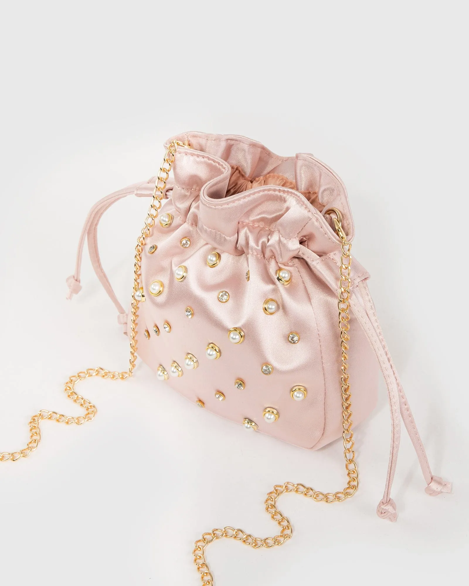 Pink Sofia Pouch Bag