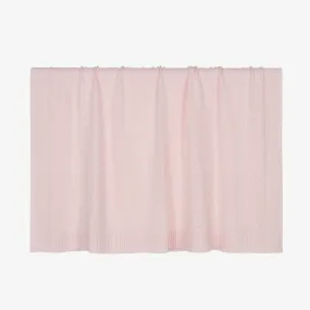 Pink Wool & Cashmere Knit Blanket (100cm)