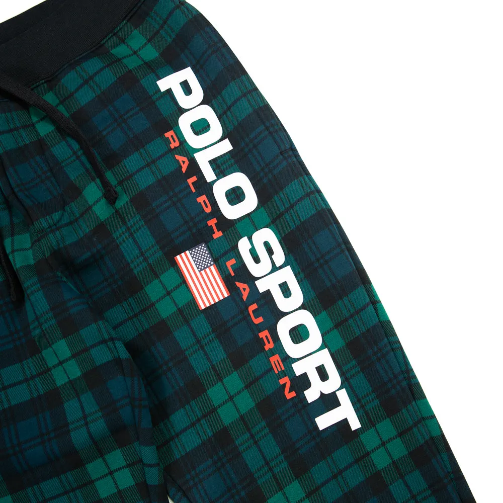 Polo Sport Tartan Fleece Jogger Pant (Blackwatch Plaid)