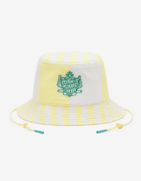 Poolside Stripes Bucket Hat Lemon Stripes