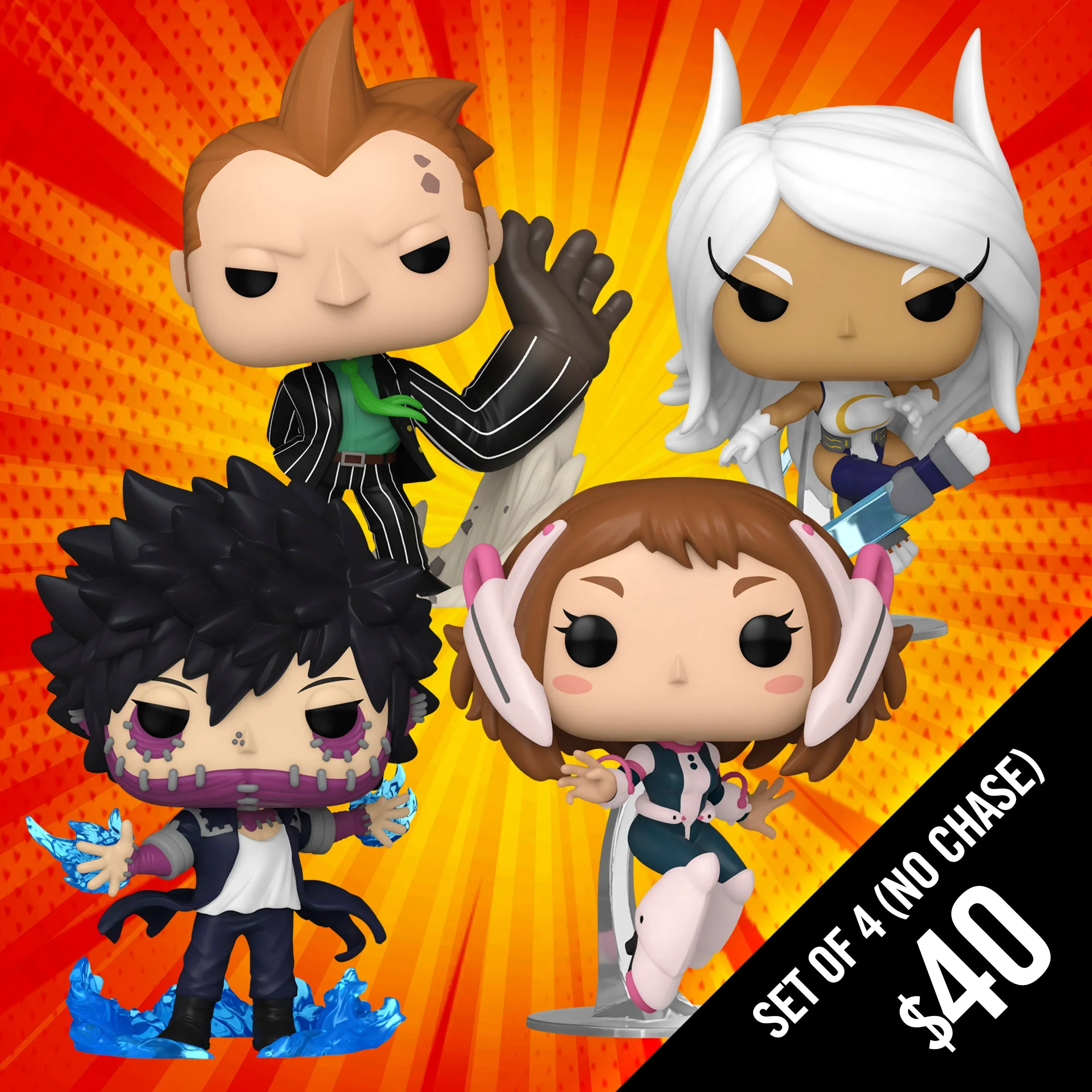 Pre-Order: Funko Pop! My Hero Academia S12 (Set of 4 Commons) (No Chase)