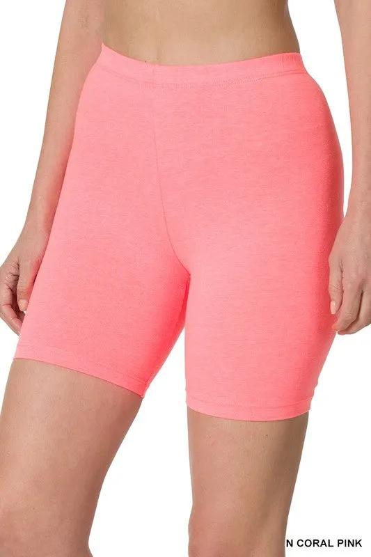 PREMIUM COTTON BIKER SHORTS (9 Colors)