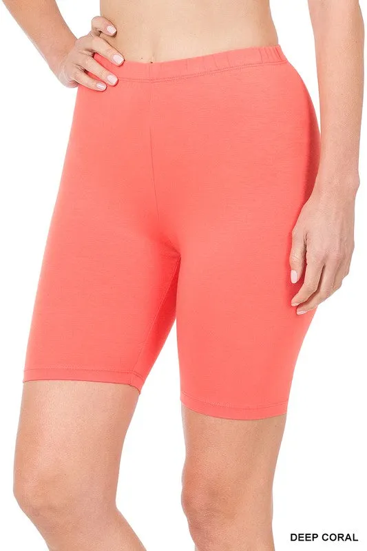 PREMIUM COTTON BIKER SHORTS (9 Colors)