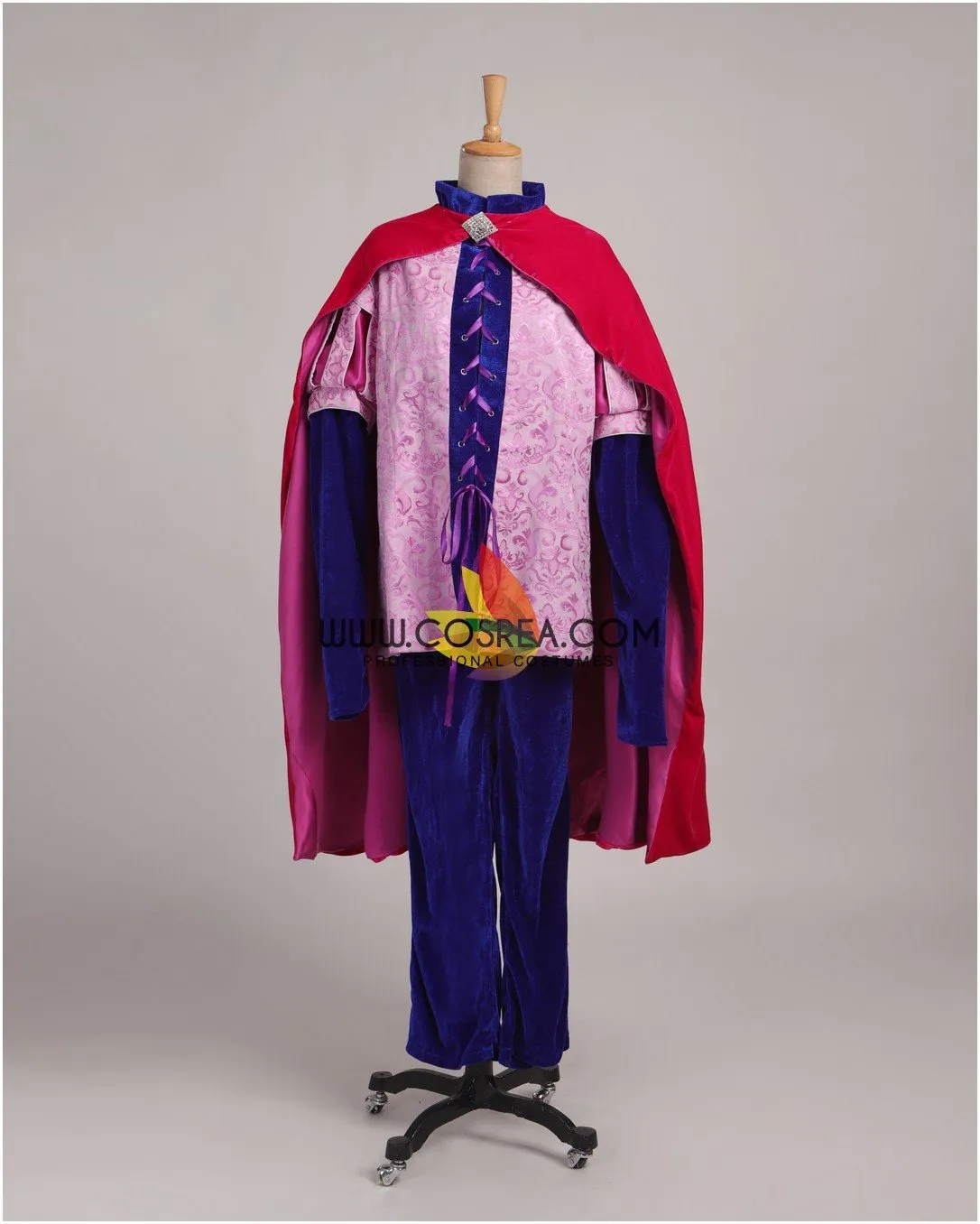 Prince Phillip Sleeping Beauty Brocade Satin Cosplay Costume