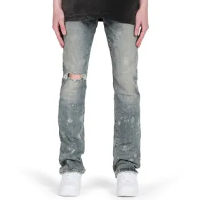 Purple Brand Mid Indigo Acid Bleach Jean