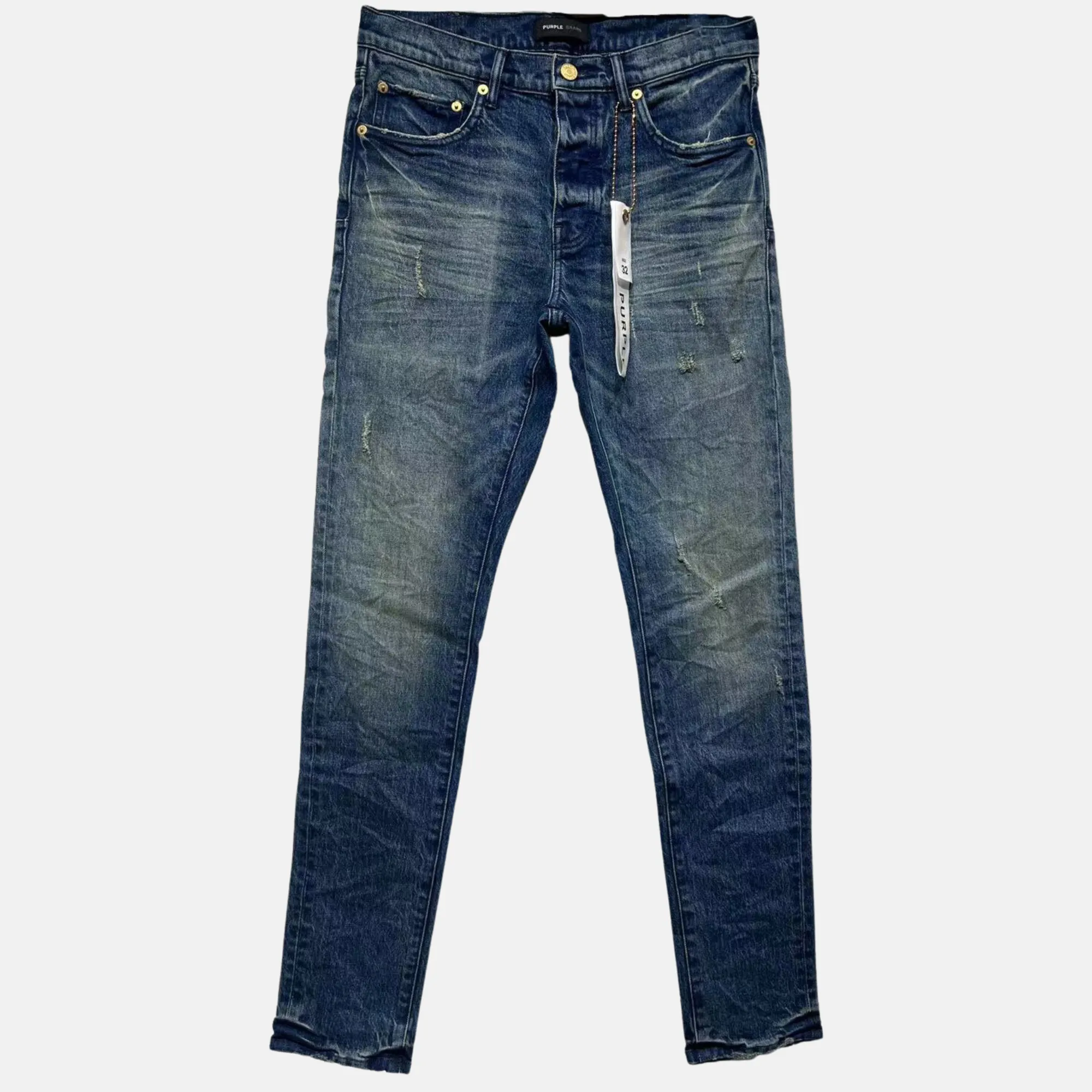 Purple Brand Western Blue Mid Indigo Jeans